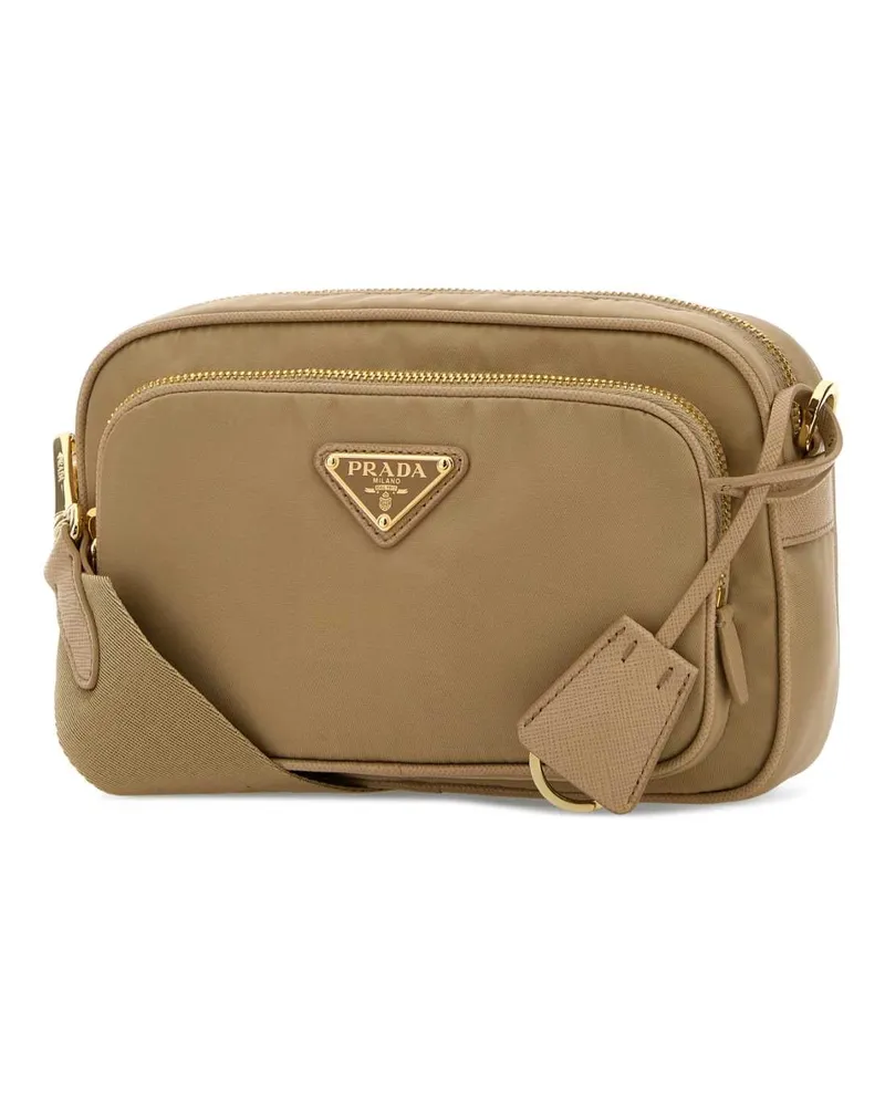 Prada Women's Beige Re-Nylon Crossbody Bag Cammello 1 Borse A Mano Beige