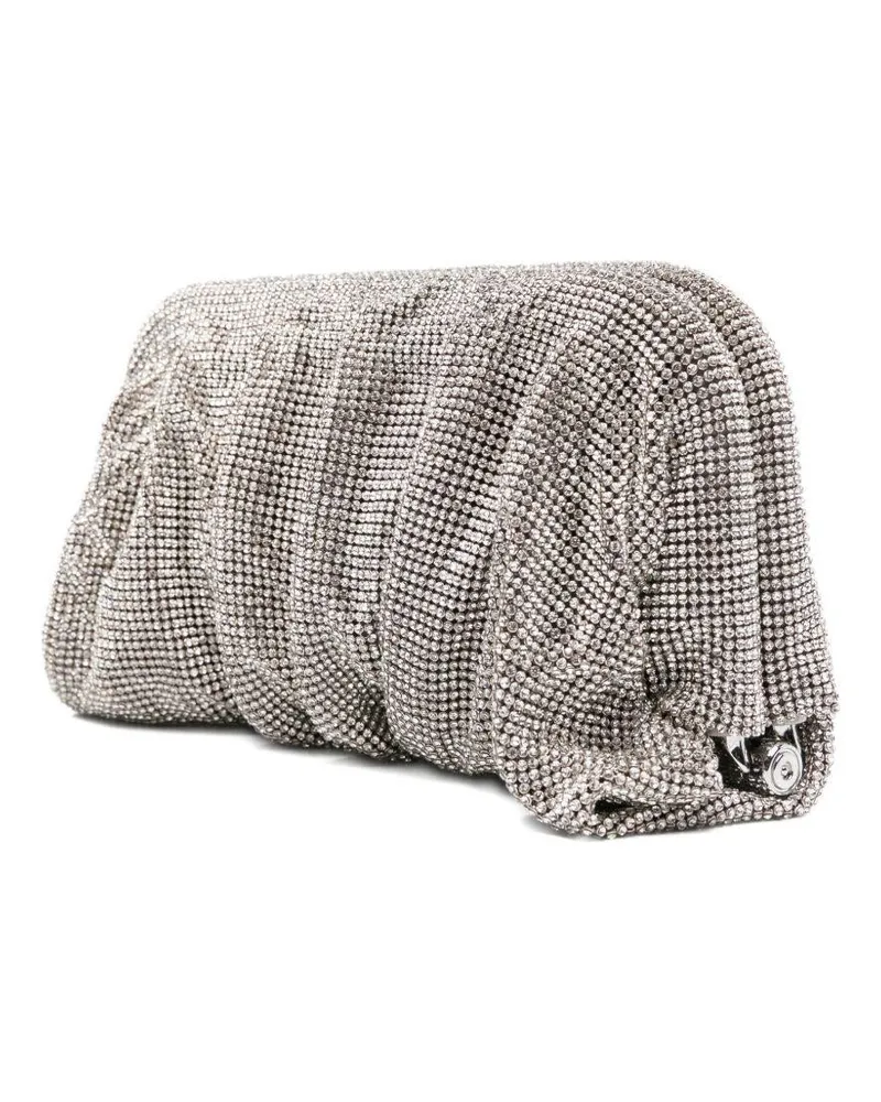Benedetta Bruzziches Women's Clutch Venus La Grande Silver Exterior: Brass; Lining: Silk Bags Silver