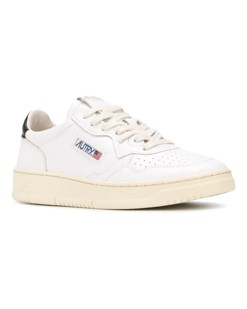 AUTRY Men's Sneakers Medalist Low White Leather Cow Trainers White