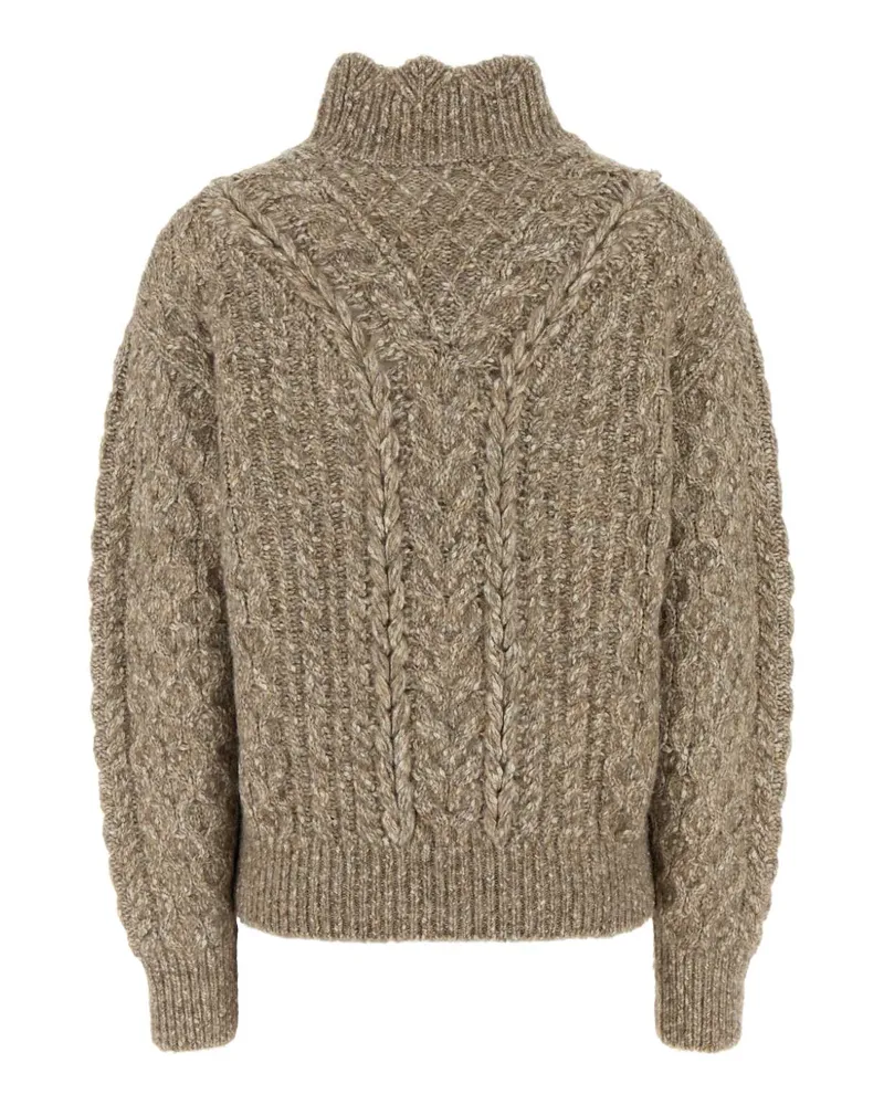 Étoile Isabel Marant Women's Multicolor Stretch Cotton Blend Bolinea Sweater Taupe Maglieria Taupe