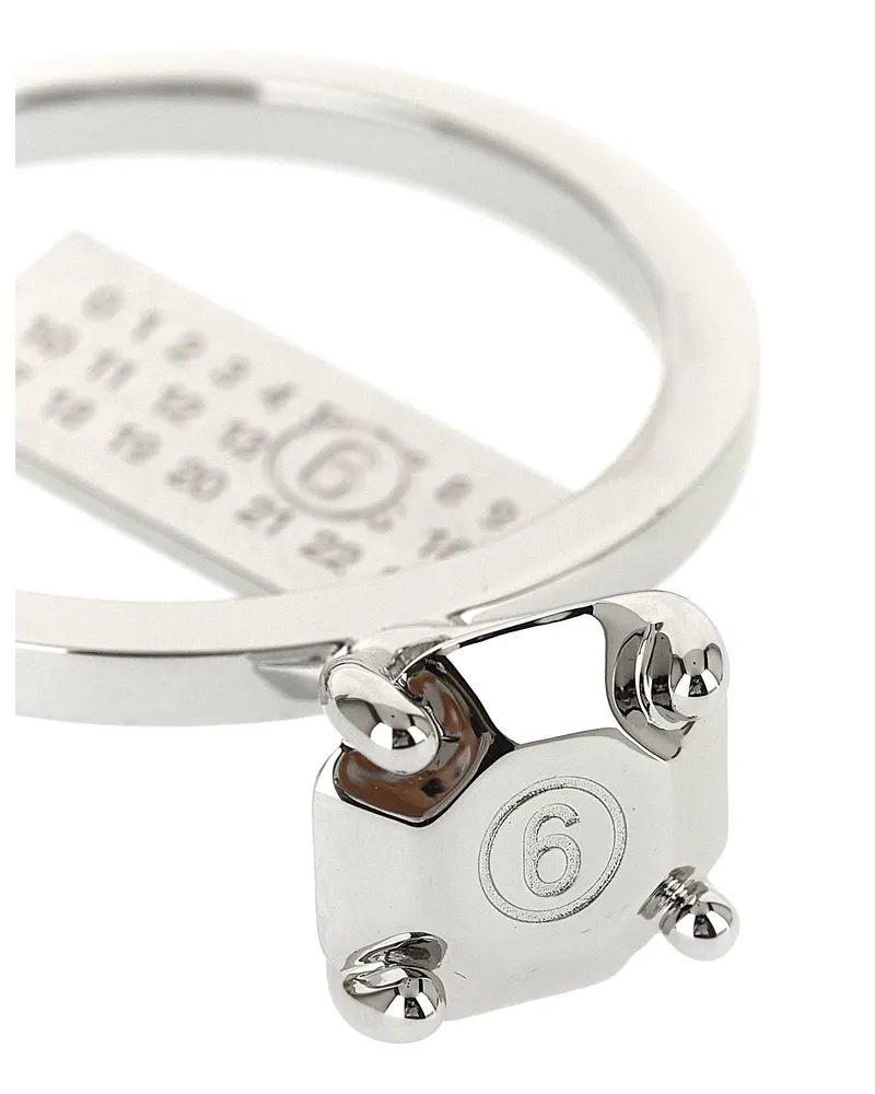 Maison Margiela Numeric Key Case — Silver Silver