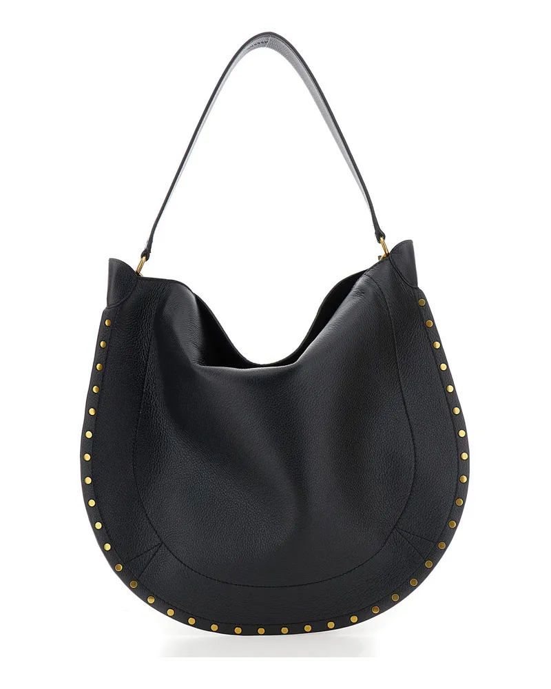 Isabel Marant Women's Shoulder Bag Oskan Hobo Black Black