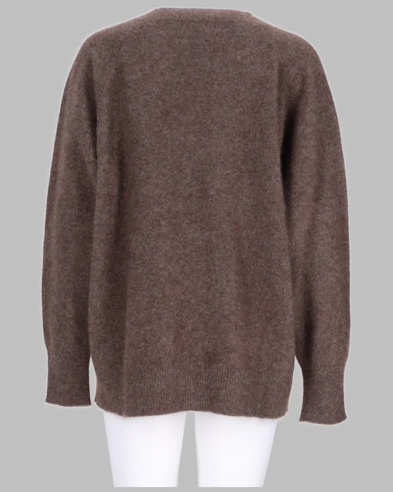 P.A.R.O.S.H. P.A.R.O H. Raccoon Fur Sweater — Brown Brown