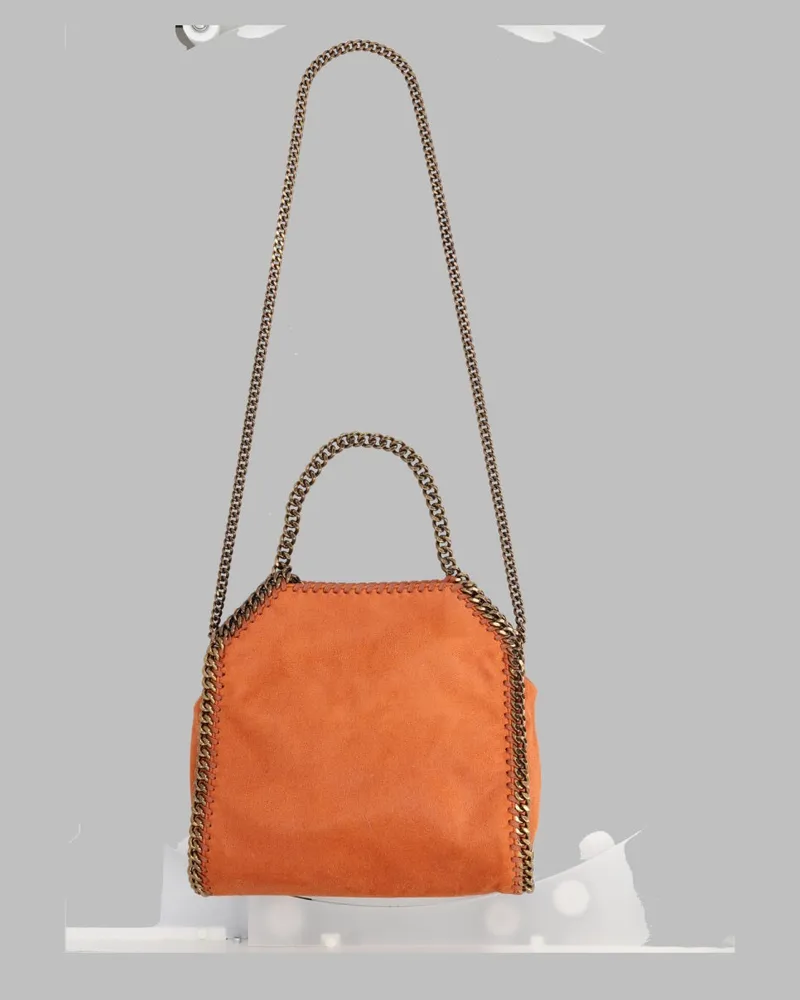 Stella McCartney Falabella Mini Shoulder Bag — Orange Orange
