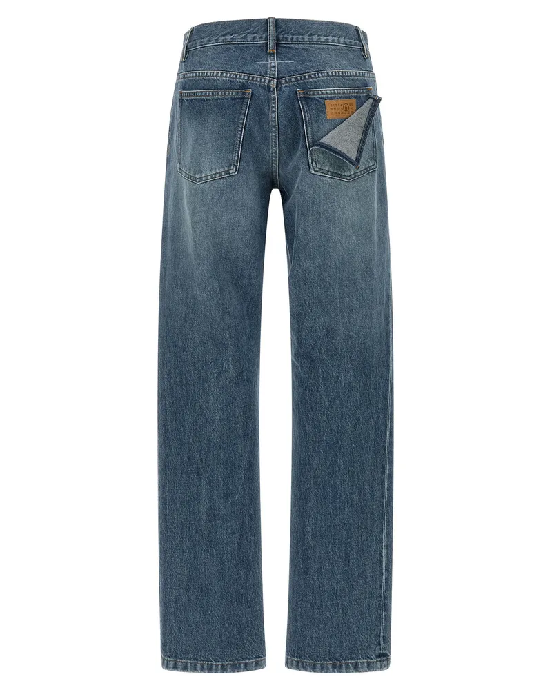 Maison Margiela Double Pocket Denim Jeans — Blue Blue