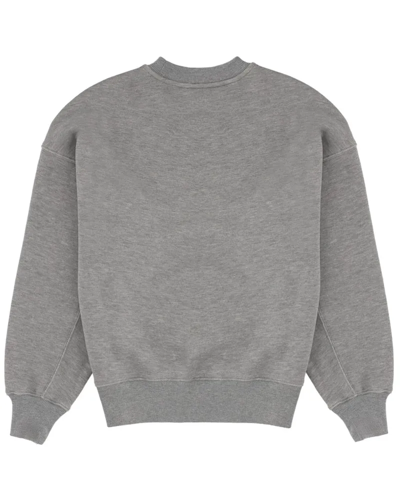 AUTRY Cotton-Blend Logo Sweatshirt — Gray Gray