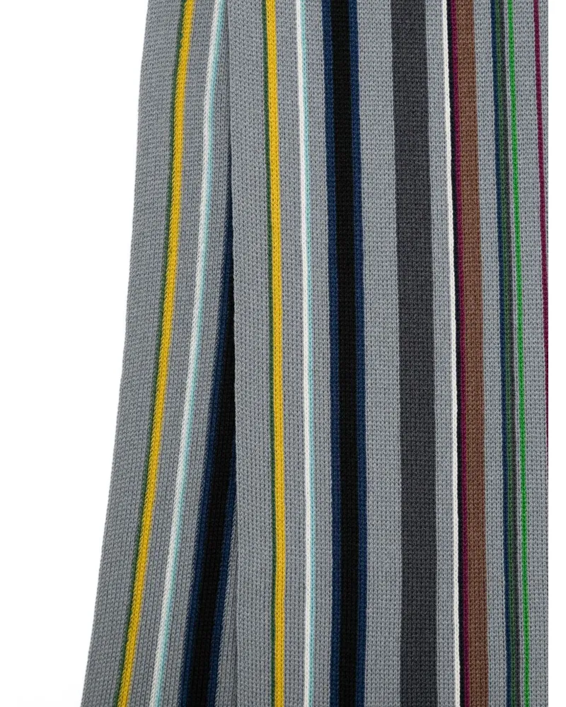 Paul Smith Striped Scarf — Grey Grey
