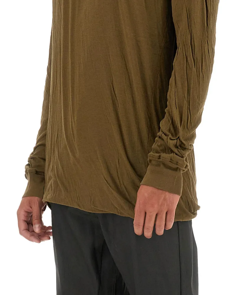Rick Owens Oversized Cotton T-Shirt — Brown Brown