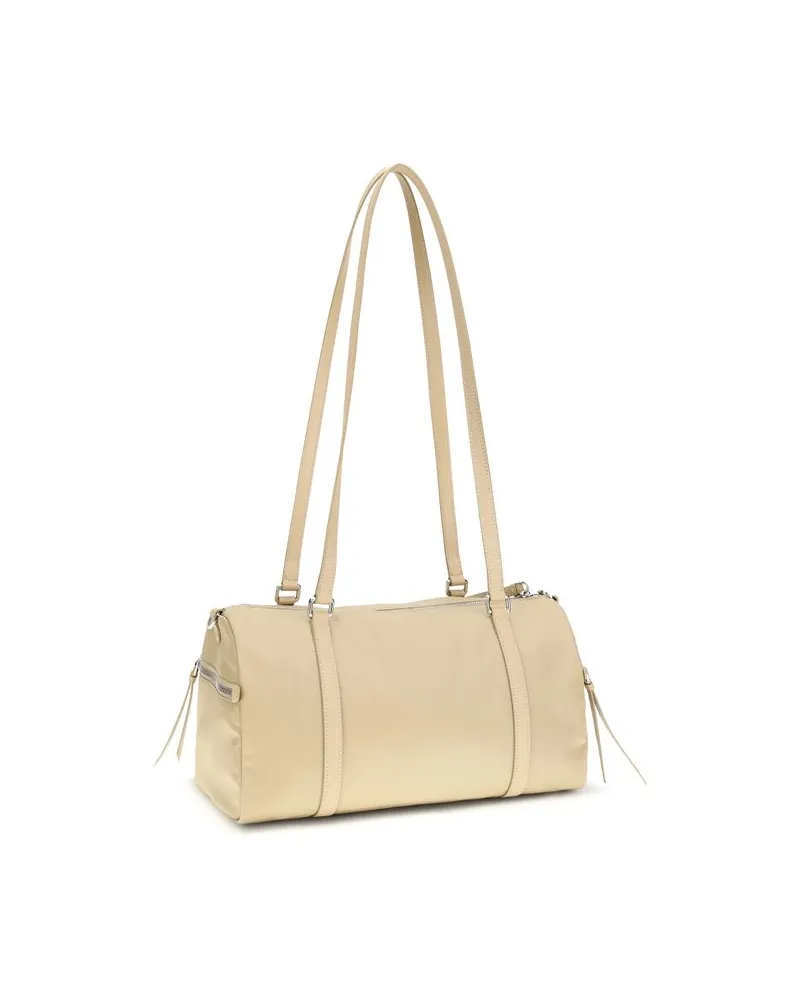 Prada Women's Beige Polyamide Shoulder Bag Beige