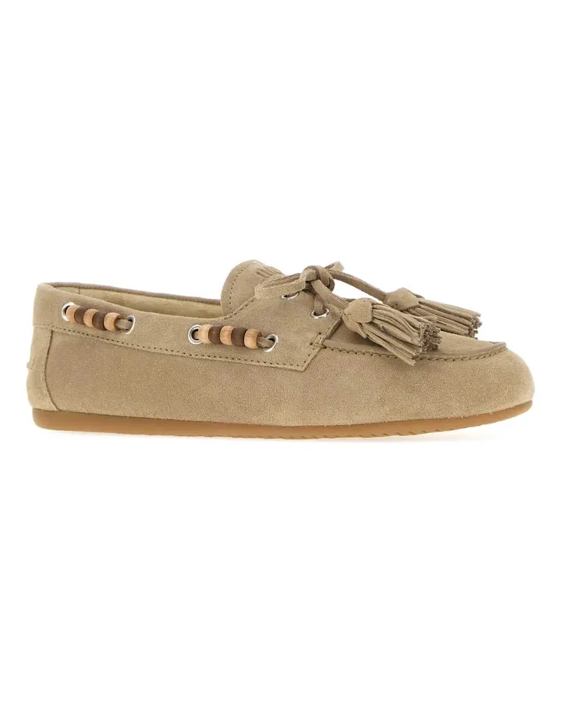 Miu Miu Deserto Mocassini Loafers Beige