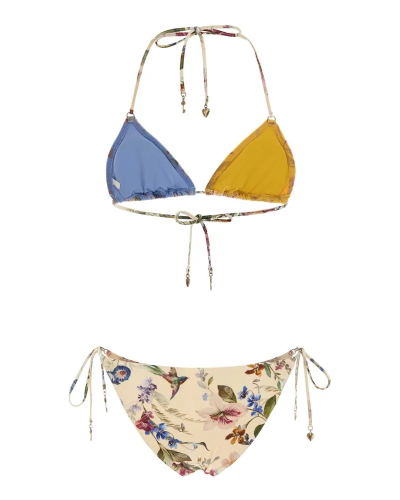 Zimmermann Patience Spliced Bikini — Multicolor Multicolor