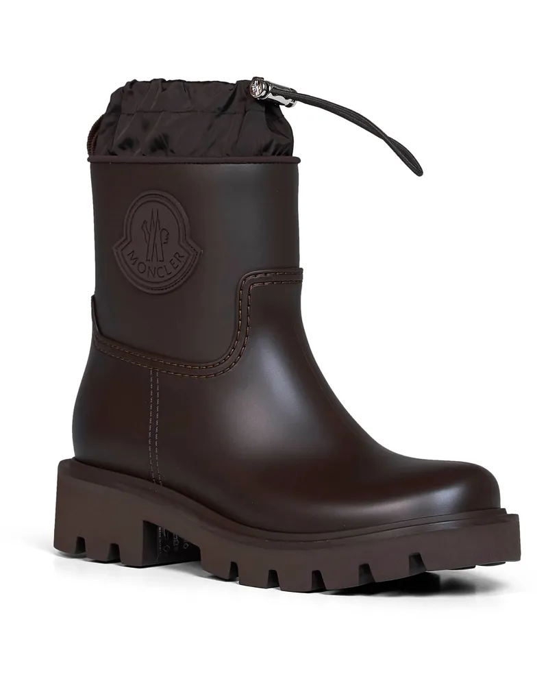 Moncler Kickstream Rain Boot — Brown Brown