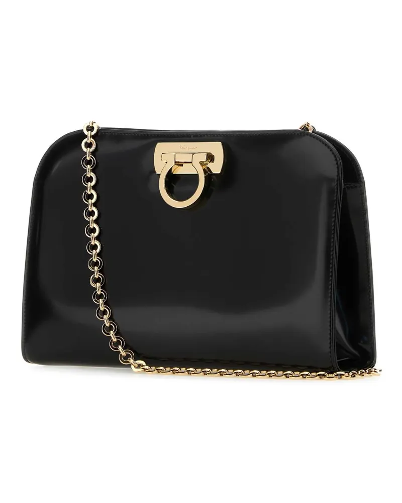 Ferragamo Women's Black Leather Clutch Neroneronero Black
