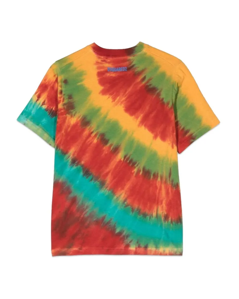 Dsquared2 Logo-Print Cotton T-Shirt — Multicolor Multicolor