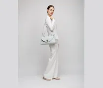 Women's Top Handle Bag Snow-Green Cowhide - Top-Handle-Bags Snow/green