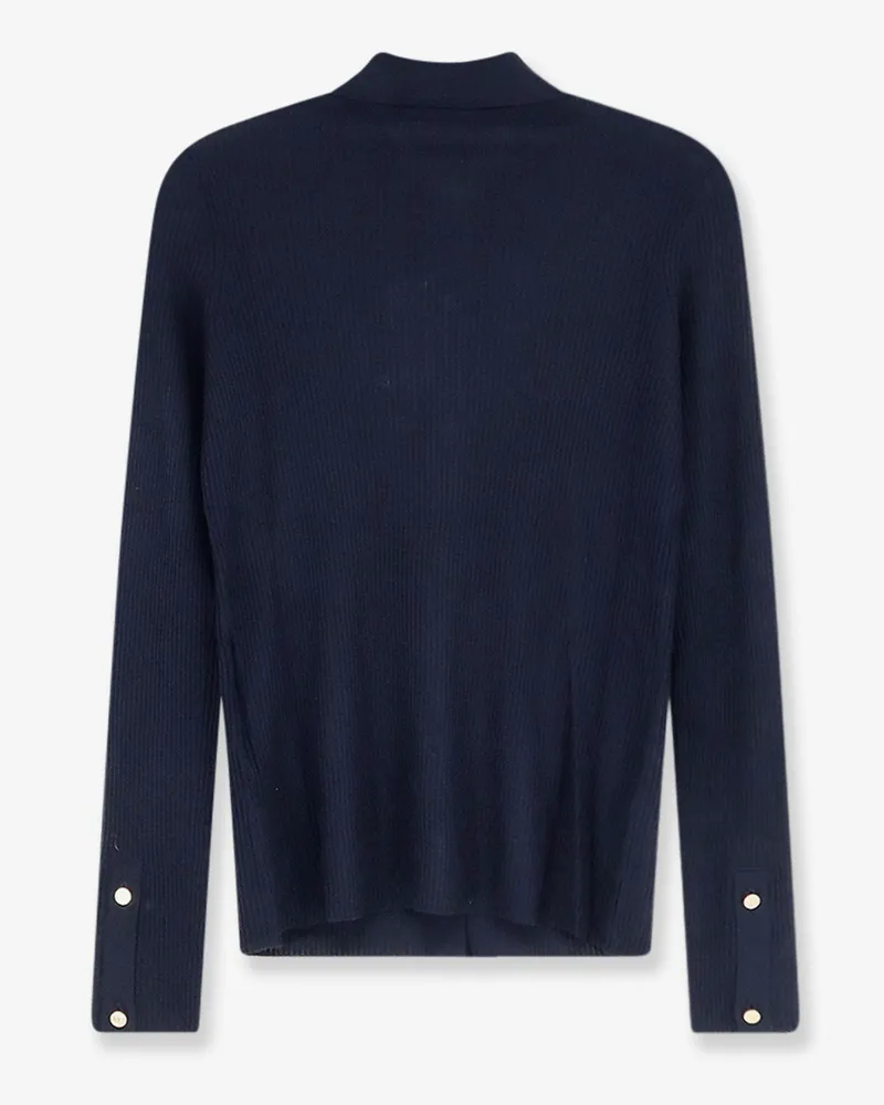 Max Mara Women's Cardigan Smmlimone Virgin Wool Blue Sweater Navy