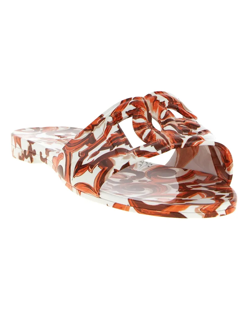 Dolce & Gabbana Bianca Slide — Orange Orange