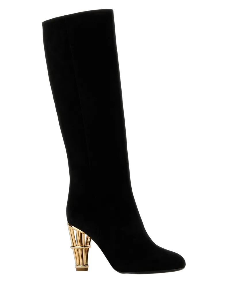 Ferragamo Neroneronero Stivali Boot Black