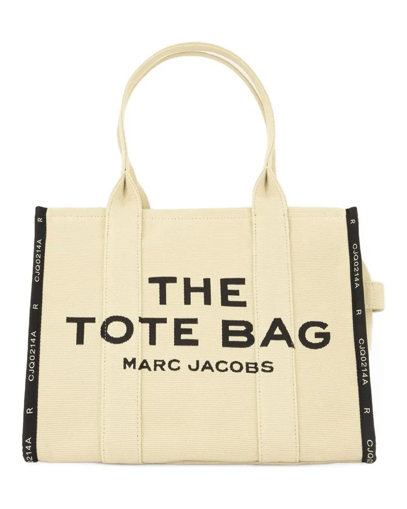 Marc Jacobs Women's The Large Tote -  Cotton Beige Bags Totes-Shopping-Bags Beige