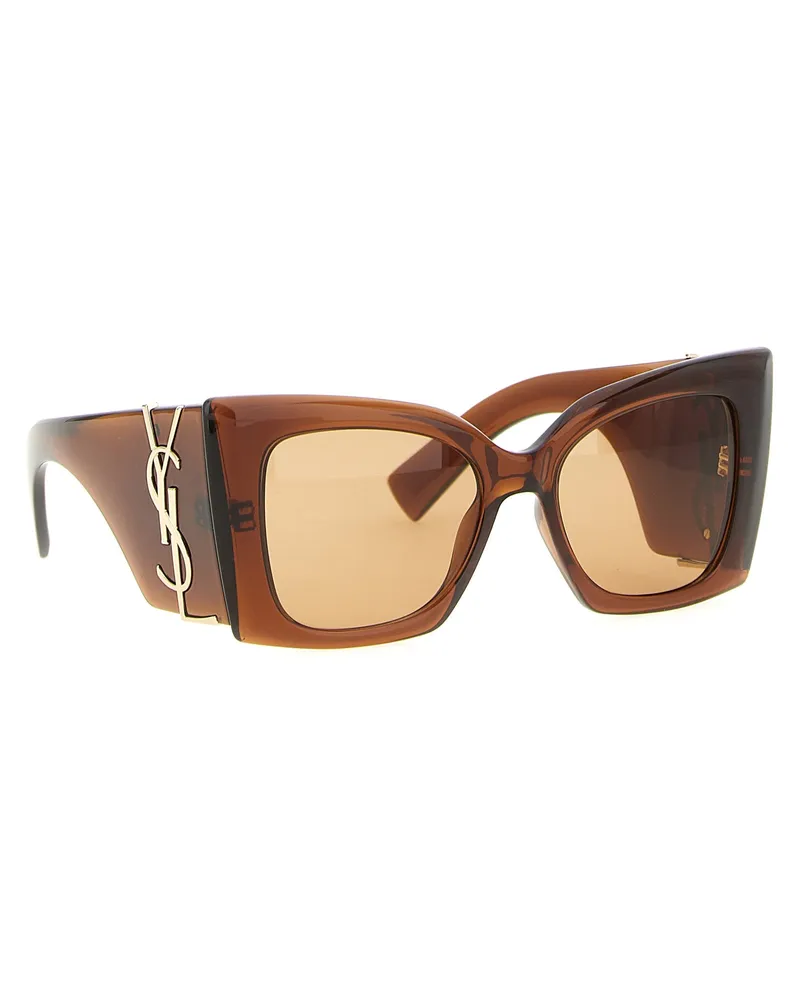 Saint Laurent Women's Brown Acetate Sunglasses Brown