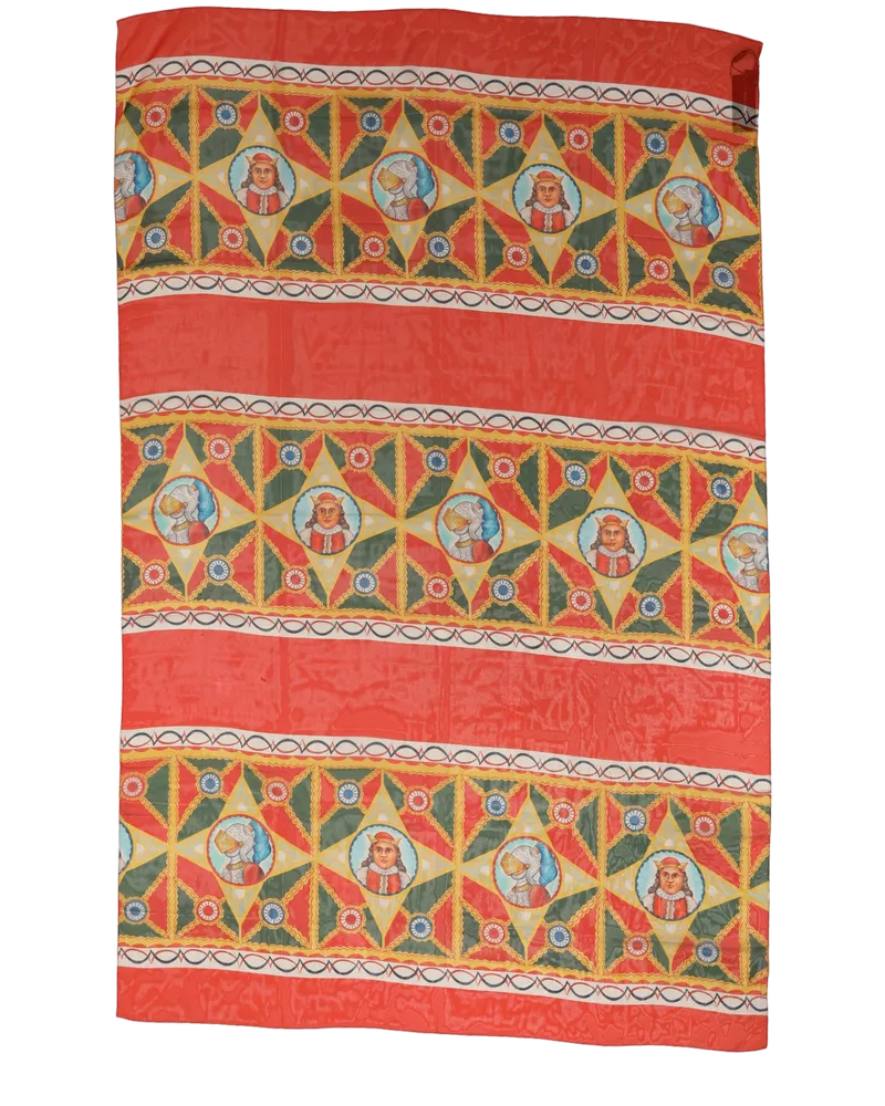 Dolce & Gabbana Silk Printed Scarf — Red Red