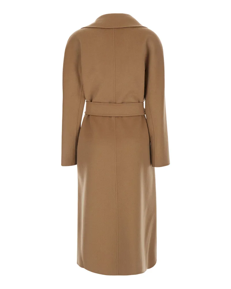Max Mara Women's Coat Wool-Cashmere — Beige Beige