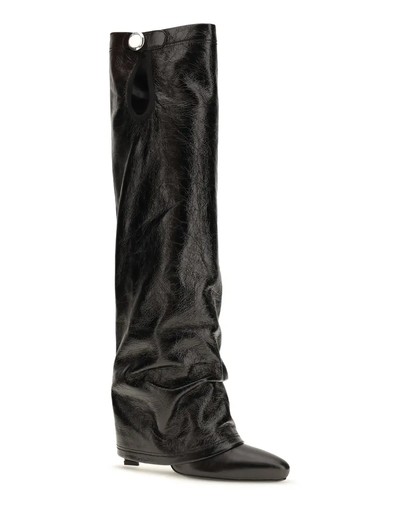 ATTICO Women's Knee-High Eco-Leather Boots 100 Black