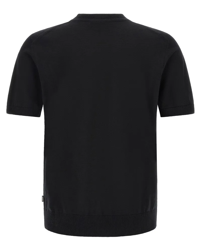 HUGO BOSS Extra-Fine Merino Wool Sweater — Black Black