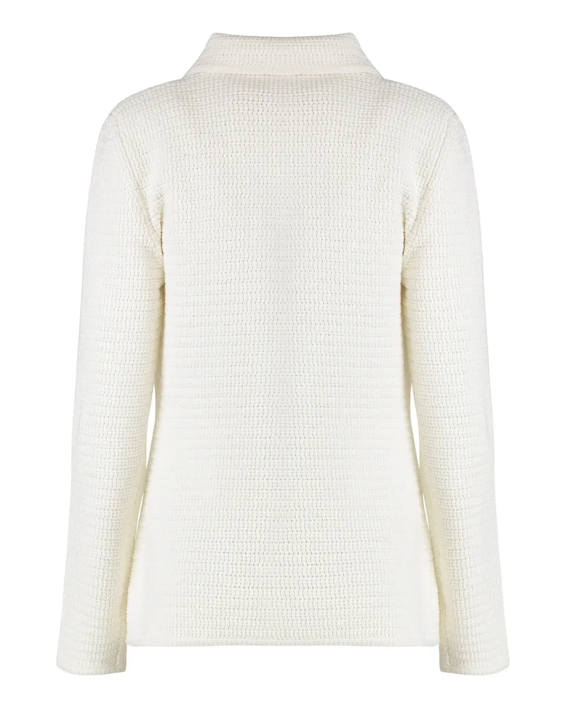 Gucci Women's Cotton Cardigan White Cardigans Sweater White