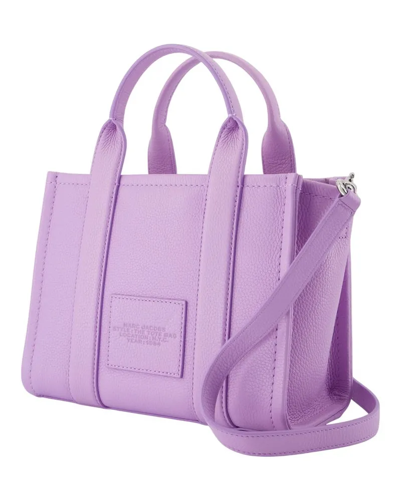 Marc Jacobs Women's The Small Tote -  Leather Purple Cowhide Bags Totes-Shopping-Bags Purple