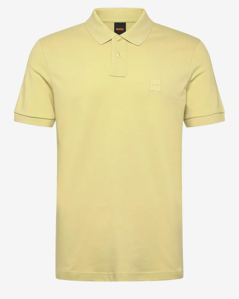 HUGO BOSS Men's Polo Shirt Stretch Cotton Yellow T-shirts And Polos Yellow