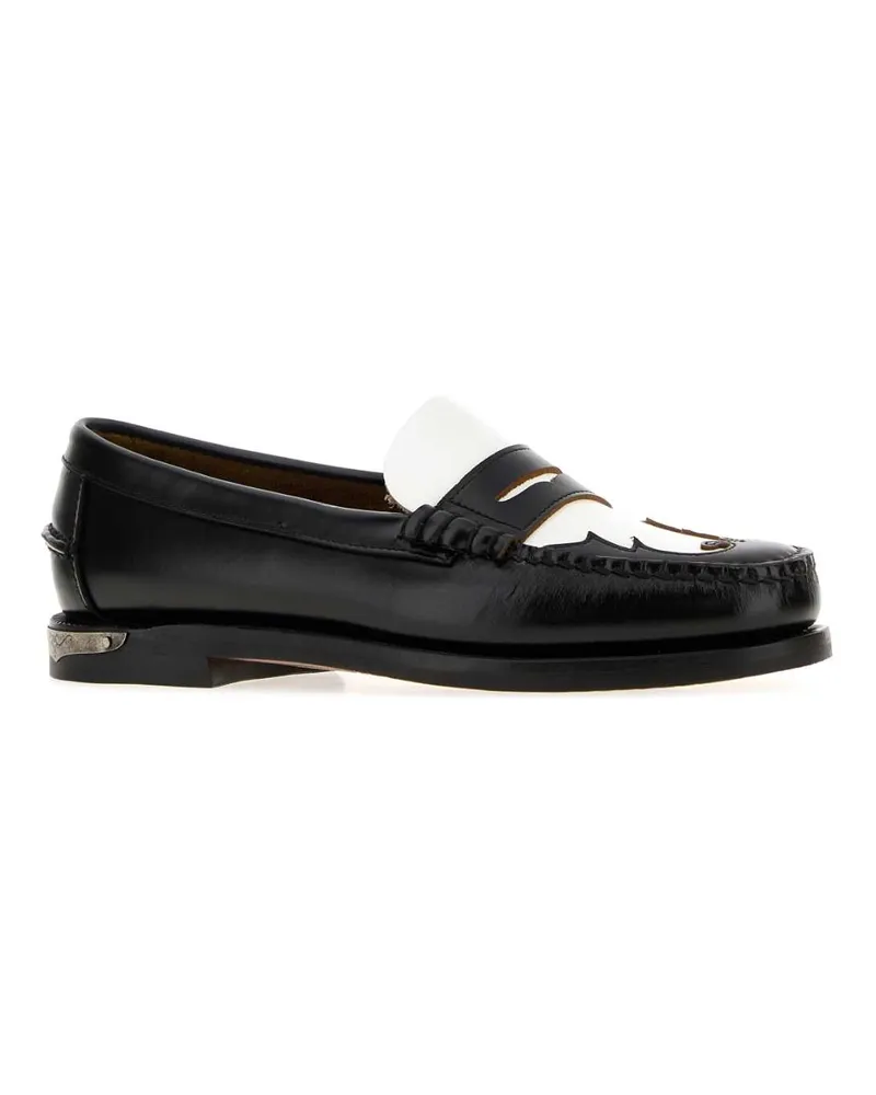 Sebago Leather Penny Loafer — Black Black