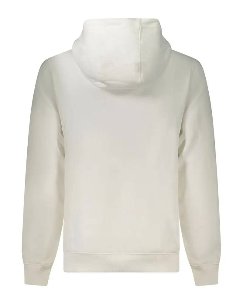 Tommy Hilfiger Embroidered Logo Cotton Hoodie — White White