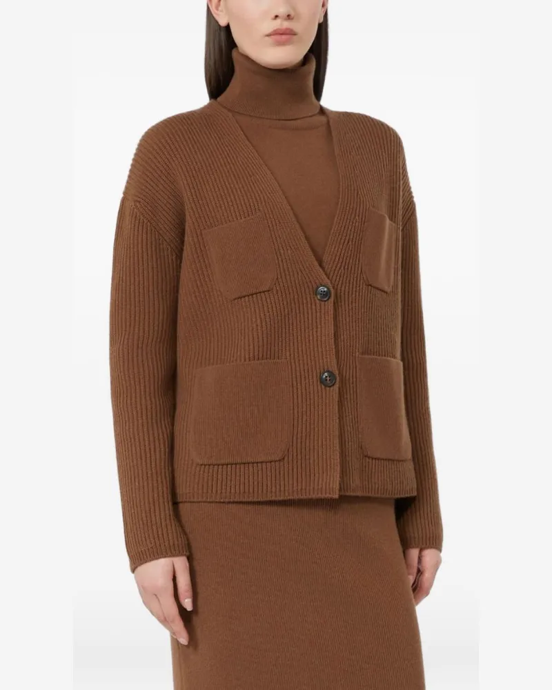 Max Mara Studio Cardigan — Brown Brown