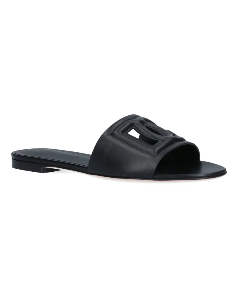 Dolce & Gabbana Women's Sandals Black Calf Leather Black