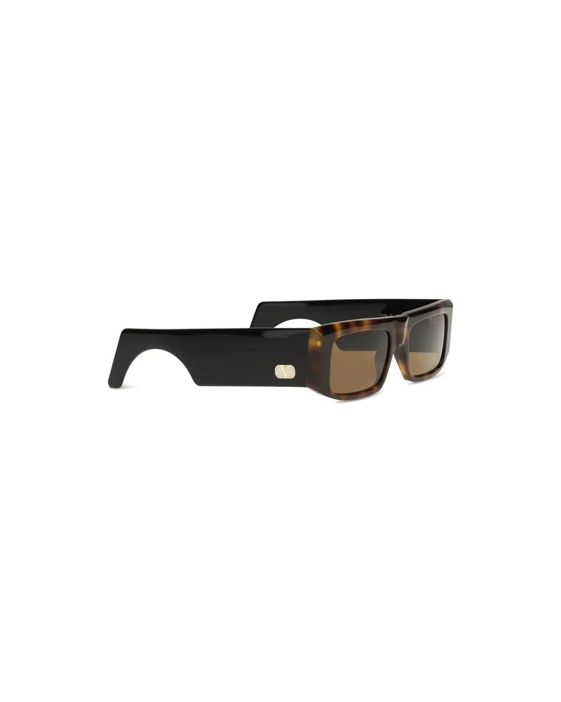 Valentino Garavani Women's Brown Acetate Sunglasses Brown