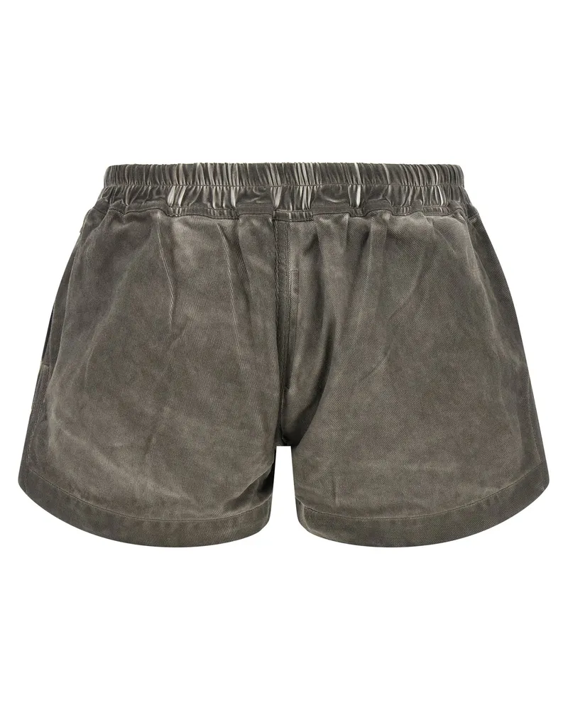 DRKSHDW by Rick Owens Women Gray Cotton Bermuda Shorts Gray