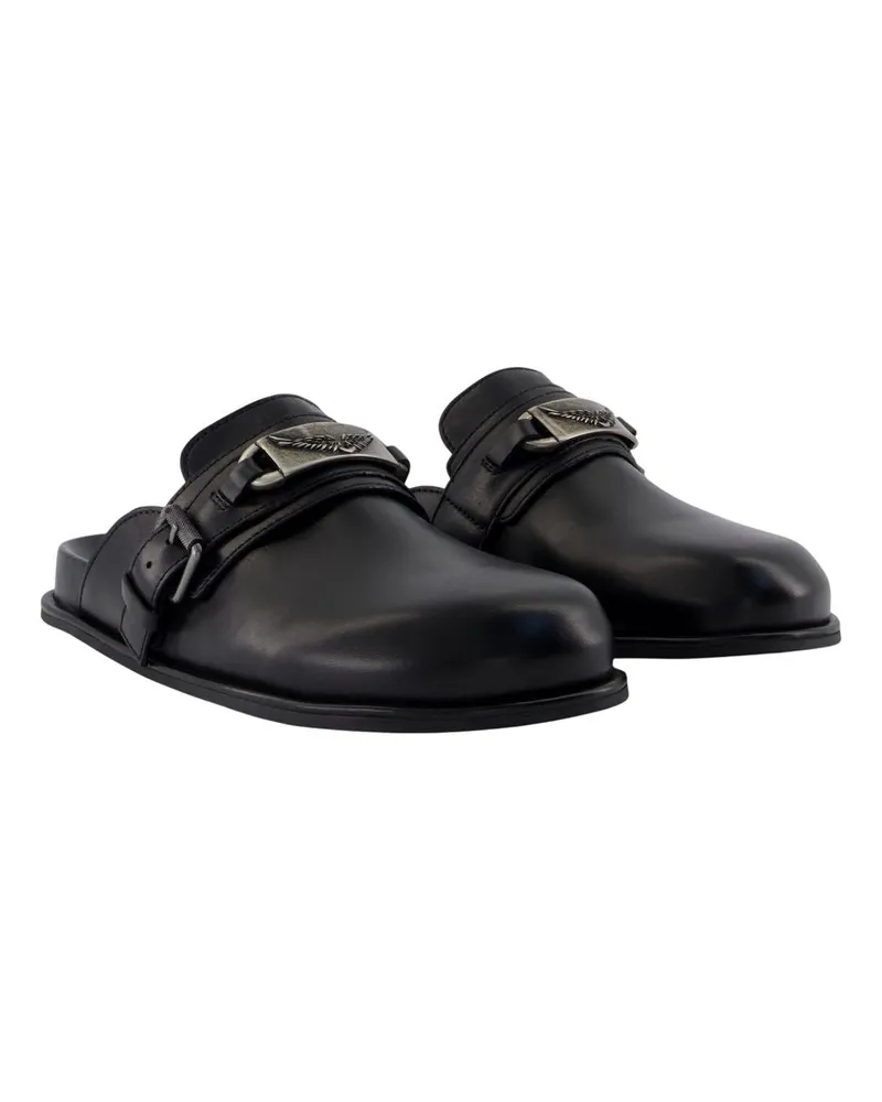 Zadig & Voltaire Women's Angie Slides -  Leather Black Calfskin Shoes Mules Black