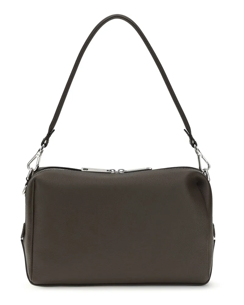 Fendi Men's Shoulder Bag Lui Chocolate Calf Leather Chocolate-Palladium Chocolate/palladium Chocolate