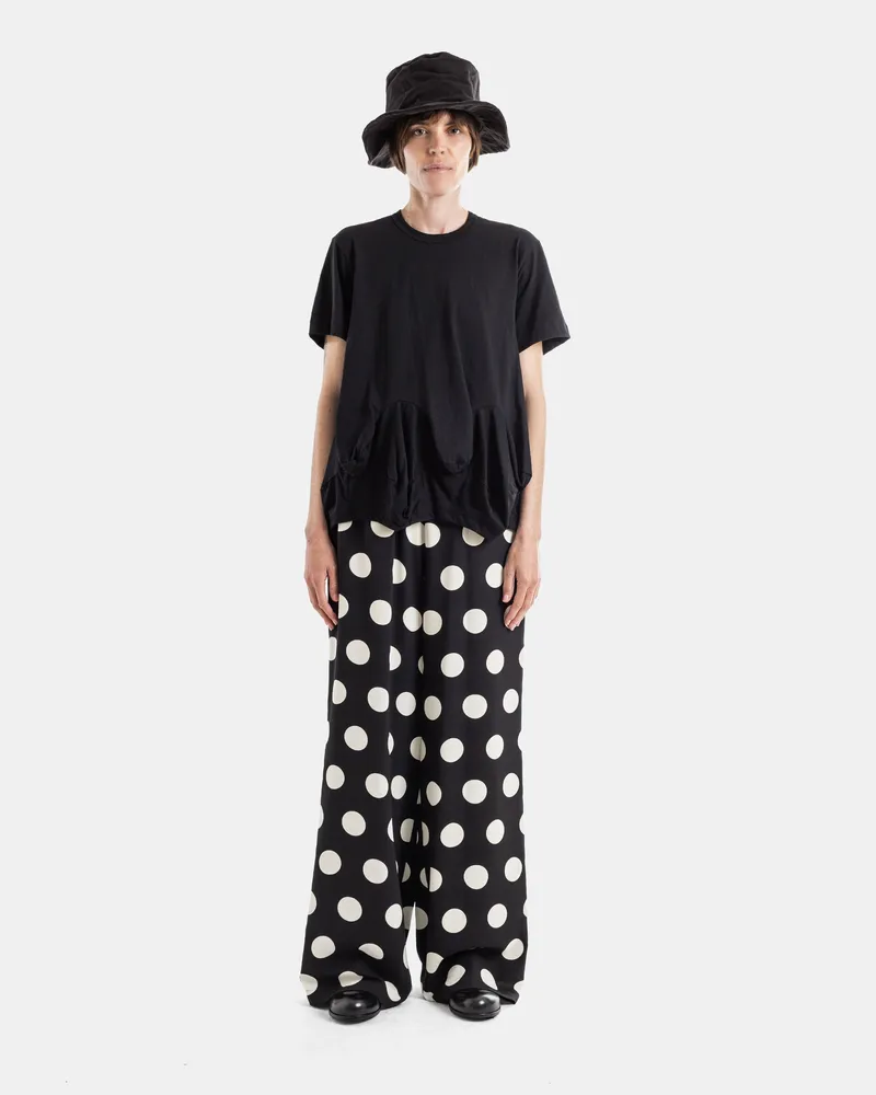 Comme des Garçons Women's Draped Pocket T-Shirt Black T-Shirts And Polos Black