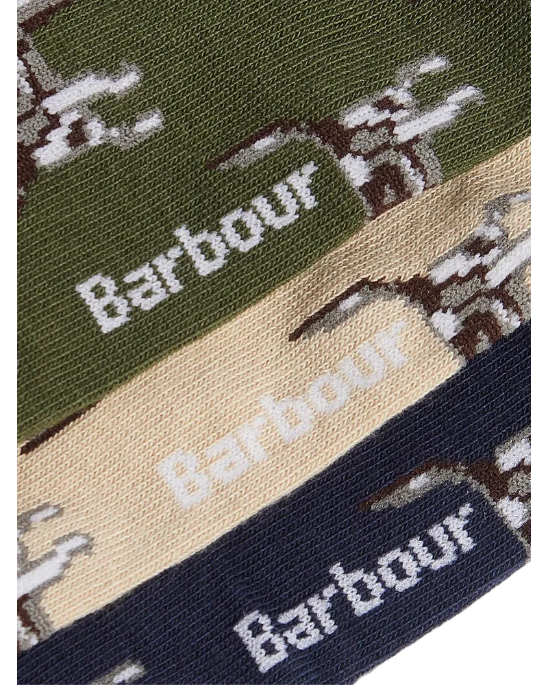 Barbour Men's Dog Pointer Socks Gift Box Multiple Colors Clothing > Underwear Multicolor