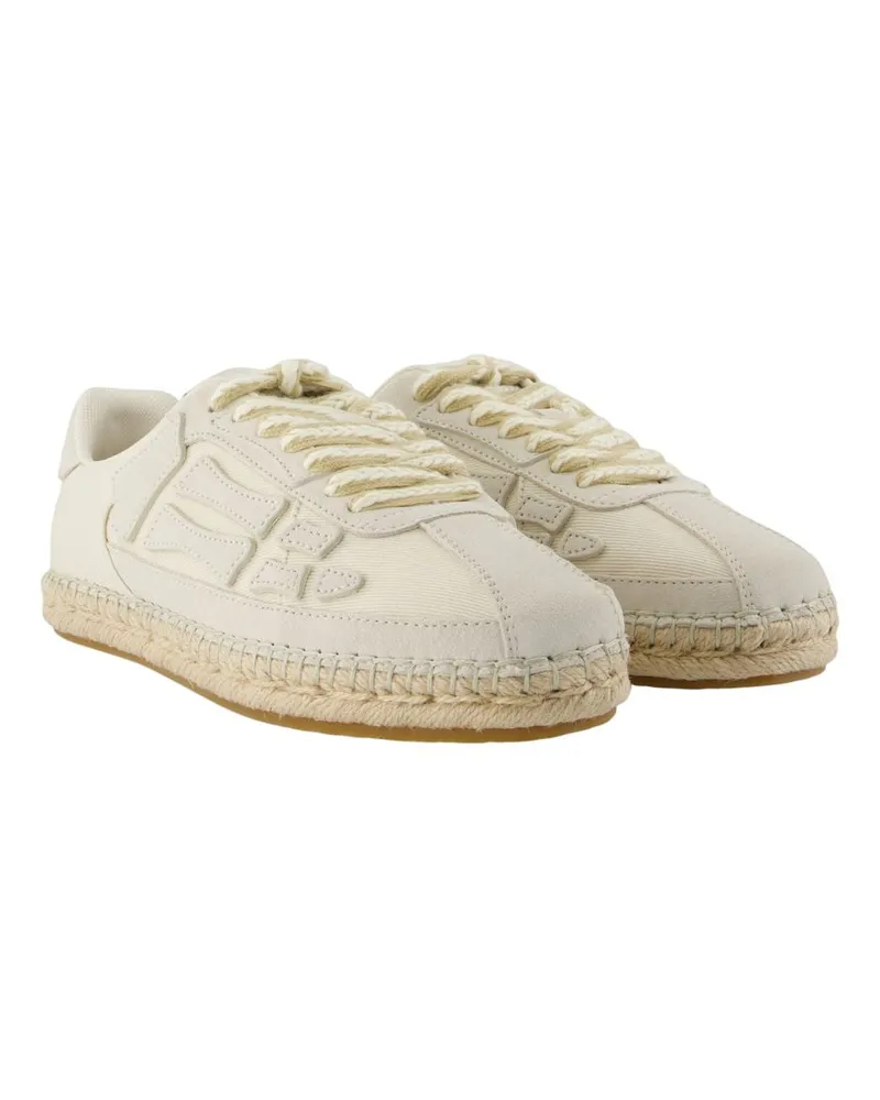 Amiri Women's Pacific Bones Trainers -  Canvas Beige Shoes Sneakers Beige