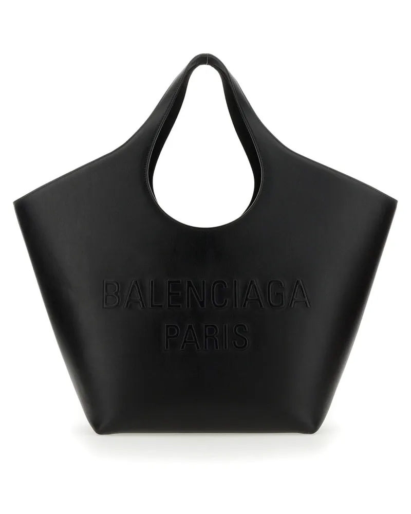 Balenciaga Women's Leather Tote Bag Mary-Kate Black Shoulder Black