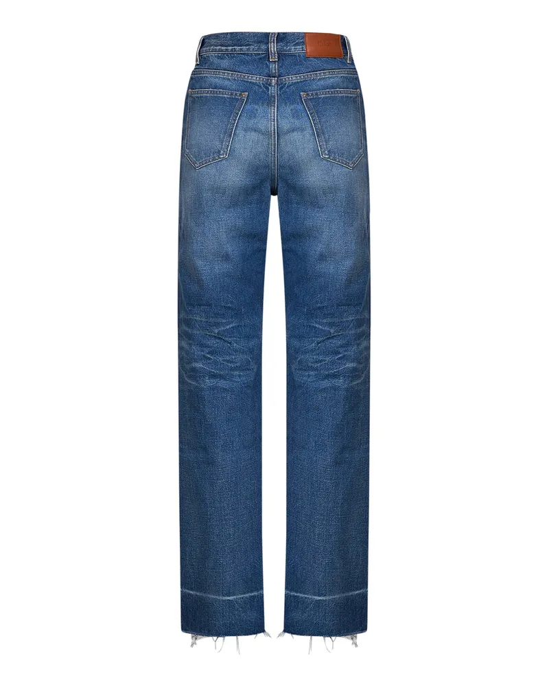 Chloé Women's Jeans Dark Cobalt Denim Blue Cotton Blue