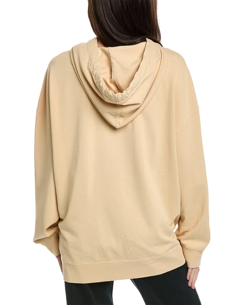 Brunello Cucinelli Printed Cotton Hoodie — Beige Beige