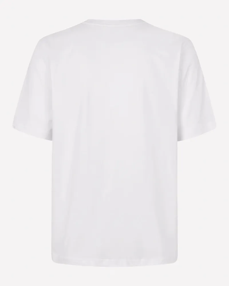 Samsøe & Samsøe Embroidered Logo T-Shirt — White White