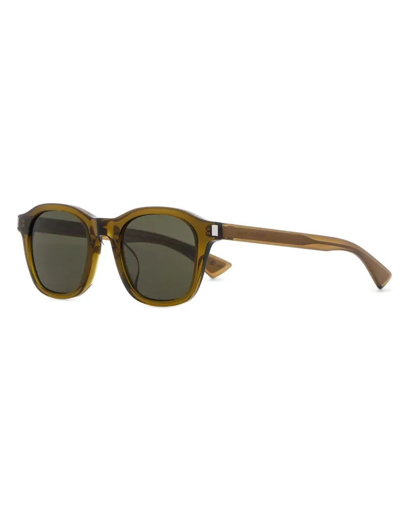 Saint Laurent Men's Olive Green Acetate Sl 880 Sunglasses Brownbrowngrey Exterior: Occhiali Da Sole Olive