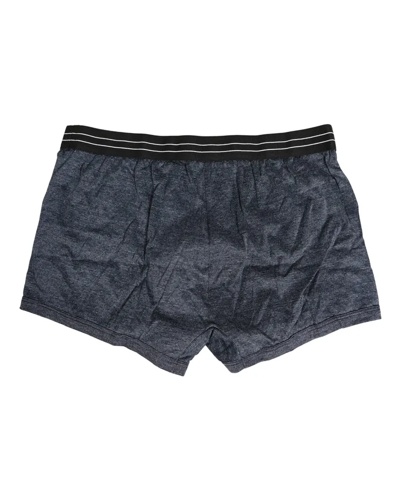 Dolce & Gabbana Men's Dark Blue Logo Cotton Regular Boxer Underwear Clothing Blue