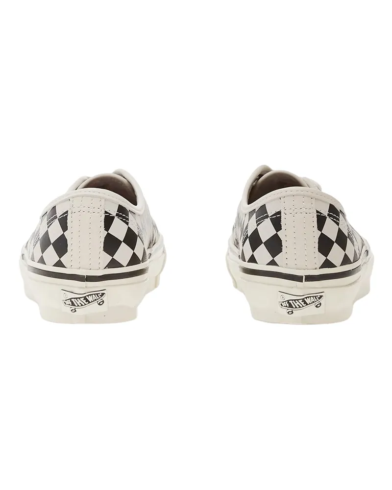 Vans Unisex Sneakers Authentic 44 Diamond Check Black-White Leather Trainers Black/white Black