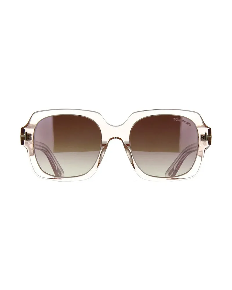 Tom Ford FT066072Z Square Full Rim Sunglasses — Pink Pink